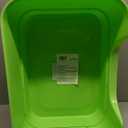 Extra Large Cat Litter Box for Big Cats - High Sides & Low Enter Design, 23.43x16.73x8.46 Inches Spacious Anti-Spill Pet Toilet（Green）
