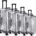 4 Pieces Clear Luggage Cover Protector, 20" 24" 28" 30" PVC Suitcase Covers for Luggage Waterproof Dustproof Anti-scratch Travel Suitcase Protector Cover for Spinner Wheeled Luggage