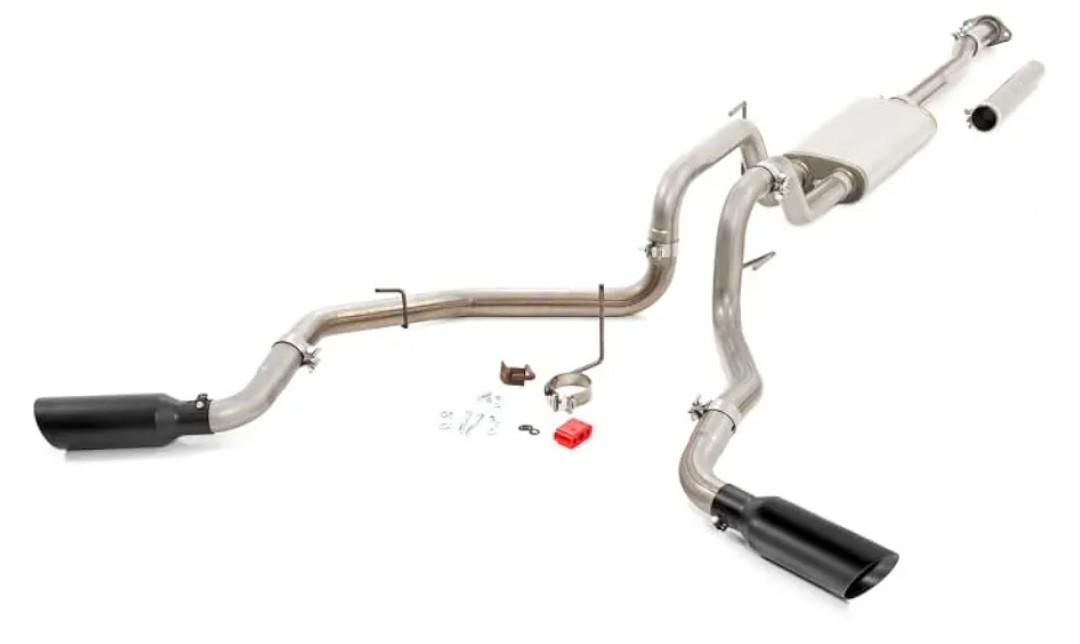 Rough Country Dual Cat-Back Exhaust for 2021-2024 Ford F-150 2WD/4WD - 96018