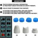 Body Massager Shockwave Therapy Machine for Body Muscle Relaxation Pain Relief with 7 Massager Heads