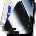 Hoerrye for iPhone 17 Pro Privacy Screen Protector - 9H Tempered Glass, Case-Friendly, 25 Anti-Spy [Bubble Free, Auto-Dust Removal][Military-Grade Shatterproof & Longest Durable] 2 Pack