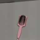 Curl Defining Brush, 1 PCS Curly Hair Brush, Curl Define Styling, for Combing and Shaping Men's and Women's Curls to Reduce Pulling (Pink)