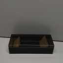 MaxGear Business Card Holder for Desk, Large Plastic Business Card Organizer Box, Credit Cards Holder File Box Storage, Capacity: 800 Cards (3.5” x 2.2”), A-Z Tabs, Metal Structure, Black