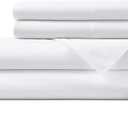 Hotel Sheets Direct 4 Piece Bed Sheet Set Queen Size, 100% Viscose Derived from Bamboo Sheets Set with 2 Pillowcases, Cooling & Breathable Luxury Bedding, Moisture-Wicking & Silky Soft Texture, White