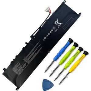 BTY-M6M 99.99Wh Laptop Battery Replacement for MSI GS66 Stealth 10SE 10SF 11UE 11UH GE66 Raider 10UG 11UG GE76 for Raider 11UE 11UG GE76 for Dragon Tiamat 11UH WS66 10TM 11UMT 11UKT for Creator 15