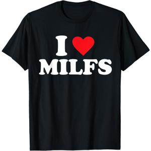 I Love Milfs T-Shirt (Black)