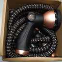 Pocket Hose 25 FT Copper Bullet Expandable Garden Hose w/10 Pattern Thumb Spray Nozzle AS SEEN ON TV 650psi 3/4 in Patented Lead-Free Ultra-Lightweight Solid Copper Anodized Aluminum
