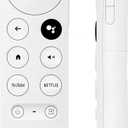 New Voice Remote Control for Google Chromecast TV 4K (Snow), Replacement Remote for Google Chromecast 4k Snow HD TV G9N9N GA01409-US GA01919-US GA01920-US GA01923-USGA01409-US