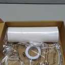 White Linen Small Drum Lampshade, 8.66" Top x 8.66" Bottom x 7.87" High Lamp Shade, Lamp Shade Replacement for Table and Floor Lamps, Pendant LightHandcrafted LampshadeEasy Assembly