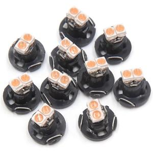 4 x uxcell 10pcs T4.2 Purple 2-3020 LED Car Interior Dashboard Panel Light Bulb