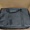 18" x 11.8" Guitar Pedal Board with Power Supply Tray, Carry Bag & Mounting Tapes Included (Black, SPB-18S)