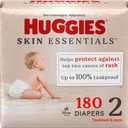 Huggies Size 2 Diapers, Skin Essentials Baby Diapers, Size 2 (12-18 lbs), 180 Count (3 Packs of 60)