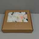 Ling's moment Fake Flowers Box, Faux Artificial Greenery Stems Foam Roses Silk Peonies Willow Fabic Flower for Centerpieces Bouquet Wedding Vase Floral Decorations, White & Blush, Grand Combo