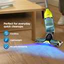 Shark VACMOP Reveal NEW Cordless Hard Floor Cleaner, Vacuum & Spray Mop, Powerful Suction, Lightweight, Illumination Light, Includes 4 Disposable Pads, 12oz Pet Multi-Surface Cleaning Solution, VM401