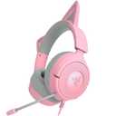 Razer Kraken Kitty V3 X Wired Gaming Headset: Kitty Ears - HyperClear Cardioid Mic - 40 mm Drivers - 7.1 Surround Sound - Cross-Platform via 3.5mm PC, PS5, Xbox, Switch 2 - Pink 