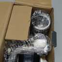 Cambom Rotary Cheese Grater Hand Crank Cheese Shredder for Fresh Cheese, Vegetable, Nuts,Non-slip Suction Base, Free Cleaning Brush Three Blades, Black