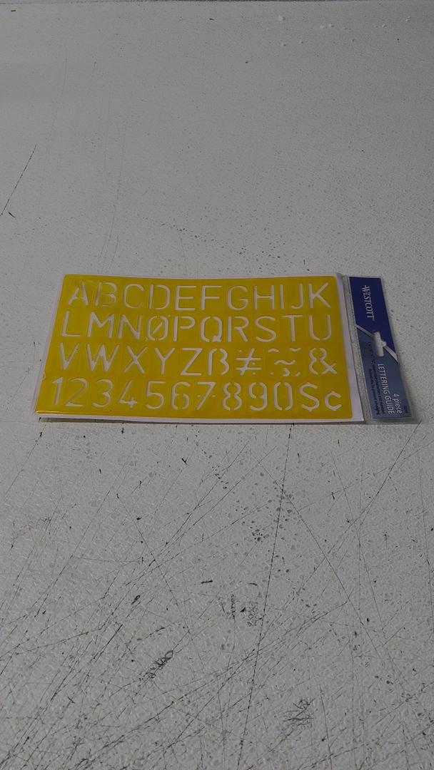 Westcott Letter Stenciling Guides (02145)