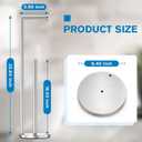 Toilet Paper Holder Stand, Toilet Paper Stand Brushed Nickel, Free Standing Toilet Paper Holder, Toilet Paper Storage by Bathth