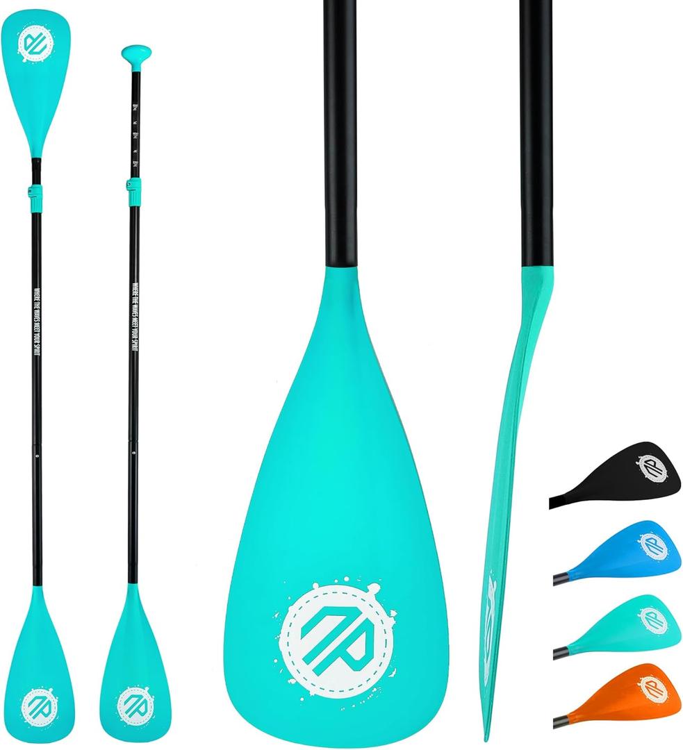 niphean Sup Paddle, Adjustable Paddle Board Paddles, Lightweight Kayak Paddle, Detachable Stand Up Paddle Board Accessories Oars with Aluminum Alloy Shaft and Fiberglass Blade