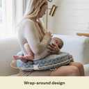 My Brest Friend Nursing Pillow - Deluxe - Flower Key Gray