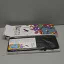 Junkin 3D Large Frameless DIY Wall Clock Modern Decor Family Quote Wall Stickers Clock Kit for Home Living Room Bedroom Office Decorations Adjustable Size(Black)