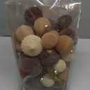 42PCS Velvet Christmas Ball Ornaments, Flocked Vintage Rustic Farmhouse Baubles in Assorted Sizes for Xmas Tree Decorations, Hanging Ornaments for Home, Party & Wedding Décor (Brown, Beige, White)