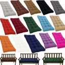 Waterproof Bench Cushions for Outdoor/Indoor Furniture,Tufted Patio Bench Seat Cushion, Swing Seat Cushion,Garden Loveseat Cushions,Waterproof Cushions for Lounger Garden (Purple, 39.3x19.7in)