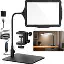 5X Full Page Magnifying Glass with Light and Stand for Reading