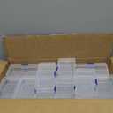 Dimeho 30 Pcs Plastic Crayon Boxes with Latching Lid Crayon Organizer Storage Containers Clear Art Craft Supply Holder Case for Craft Pencils Puzzles Beads Jewelry Making Sewing