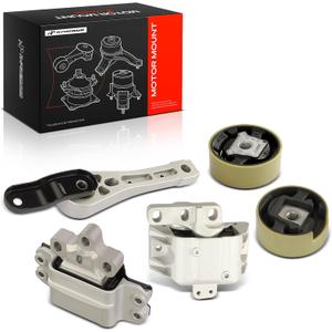 A-Premium 5PCS Engine Motor Mount and Transmission Mount and Torque Strut Mount Kit Compatible with Volkswagen Jetta 2006-2008, Jetta City 2007-2009, Eos 2007-2016, GTI 2006-2014 & Audi A3, A3 Quattro