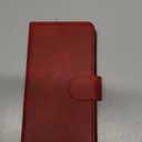 SUANPOT Compatible with iPhone 16 Pro 6.3" Wallet case with RFID Blocking Credit Card Holder,Flip Book PU Leather Protective Cover Women Men for Apple 16 Pro Phone case Red