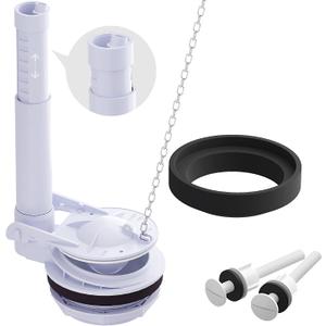 3-Inch Toilet Flush Valve Replacement Kit Includes Gasket and Bolts, High-Capacity 3.5L/S Flow & Anti-Leak Seal, Compatible with American Standard, Fits Most Two Piece Toilets