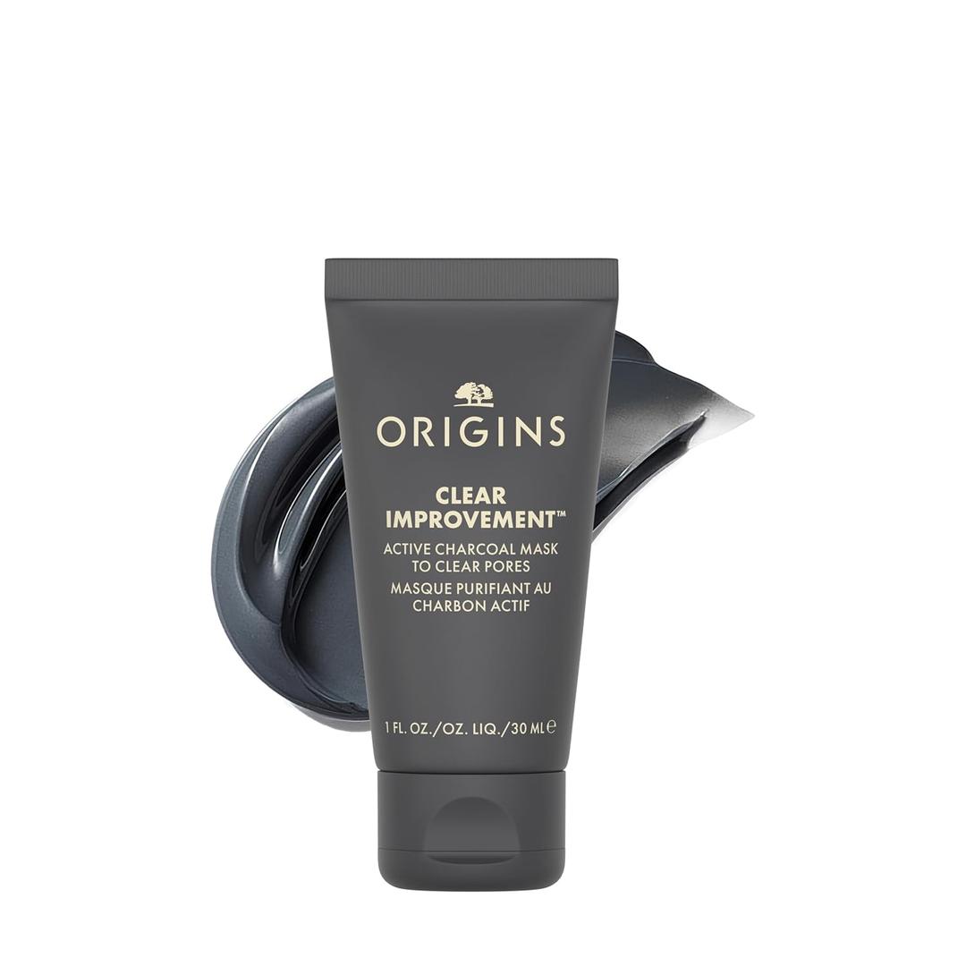 Origins Clear Improvement Active Charcoal Mask to Clear Pores | Purifies & Reduces Excess Oil | With Bamboo Charcoal