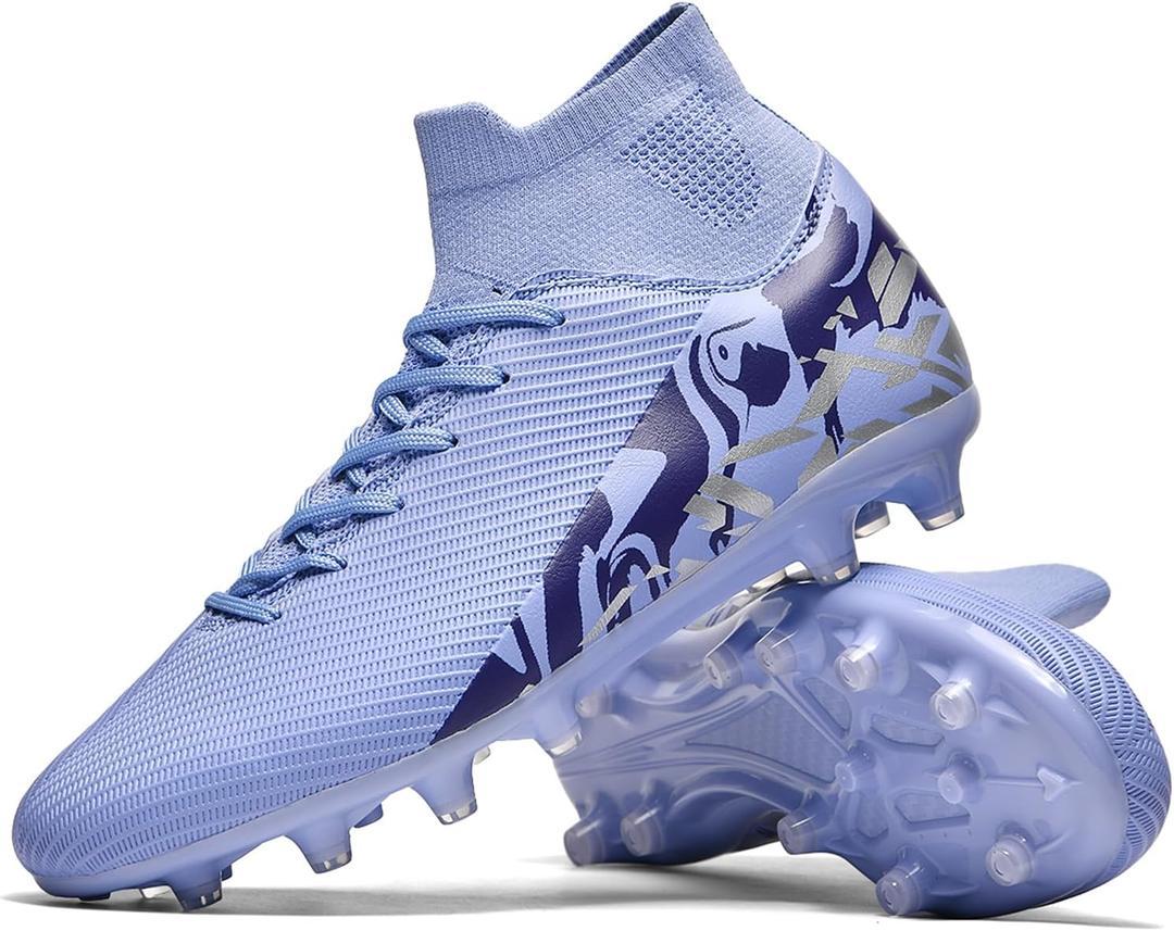 Soccer Cleats for Mens Womens Indoor Soccer Shoes Unisex Baseball Turf Shoes Youth Rugby Shoes Adult AG FG TF Football Boots Wide Training Sneaker