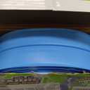 Flex Race Track 16 Ft with Suction Cups Compatible with Diecast 1/64th Cars, Flexible Car Track Toys for Ages 3+ Kids Toddlers Roll Out Portable Racetrack (Light Blue)