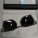 Polarized Clip-ons for Ray-Ban Meta Wayfarer (RW4008 & RW4012 Large 53-22), Discoloration Clips Compatible with Ray-Ban Meta Wayfarer Gen 2 Protect Your Eyes, Cool and Fashion (Large, Black)