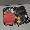 Glymnis Ping Pong Paddles Set Table Tennis Rackets with Balls, Storage Case for Indoor Outdoor Table Tennis Paddle Game Accessories