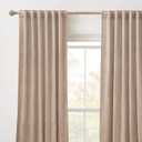 RYB HOME Velvet Room Divider Curtains for Space Separation, Noise Reduce Barrier for Nursery, Large Window Curtains for Sliding Glass Door, Blush, W 62 x L 84, 2 Panels Set
