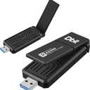 DBIT WiFi6E USB 3.0 WiFi Adapter for PC, AX5400M 802.11AX, Tri-Band 6GHz/5GHz/2.4GHz, WPA3, Wireless USB WiFi Dongle Network Adapter for PC Laptop, Only Compatible with Windows 11/10