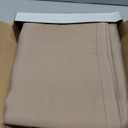 BONZER Waterproof Outdoor Blackout Curtains for Patio - Thermal Insulated, Sunlight Blocking Privacy Grommet Curtains for Gazebo, Porch, Pergola, Cabana, Deck, 1 Panel, 100W x 84L inch, Khaki