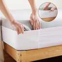 2 x Fitted Bed Sheet Straps Bedroom Bed Sheet Holder Sheet Fasteners Keep Sheets in Place Elastic Sheet Strap Mattress Sheet Holders for All Mattress Sizes (Twin)