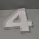 12" Fillable Cardboard Number Shaped Gift Grazing Charcuterie Board Paper Container (4)