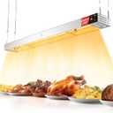 PYY 48 Inch Food Heat Lamp Strip - Commercial Food Heating Warmer, 1400W Hanging Stainless Steel Electric Strip Heater, Food Service Restaurant