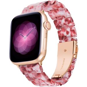 BINLUN Compatible with Apple Watch Bands 38mm 40mm 41mm 42mm 44mm 45mm 46mm 49mm for Women Men Lightweight Resin Watch Straps Compatible with iWatch Series 11/10/9/8/7/6/5/4/3/2/1/Ultra3 2 1/SE3 2 1