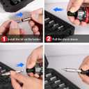 AVID POWER Electric Screwdriver Set Rechargeable 4V Cordless Screwdriver Kit with 44pcs Accessories, 5.65Nm Screw Gun, 5+1 Torque Setting, 2 Position Handle with LED Light