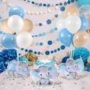 6 Sets Balloon Stand Kit for Table Elephant Baby Shower Tables Centerpiece with Balloon It's a Boy Baby Shower Decor for Elephant Theme Gender Reveal Birthday Party Decoration Supplies