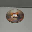 XBBMGG Vintage Fall Maple Leaf Book Wall Art Decor, Rustic Autumn Book Reading Round Wall Hanging Decor, Thanksgiving Bookish Framed Canvas Prints for Reading Room Library Home Decorations (10L" x 10W")