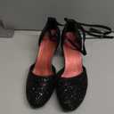 iCKER Womens Latin Dance Shoes Heeled Ballroom Salsa Tango Party Sequin Dance Shoes 9.5