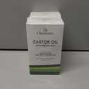 2 x Castor Oil for Eyelash & Aceite de Castor Organico | Aceite de Ricino para Pestaas  4 fl oz, Cold-Pressed & Hexane-Free, Glass Bottle with Pre-Filled Lash & Brow Applicators