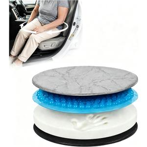 Swivel Seat Cushion for Easy Car Transfer, Gel Rotating Seat for Elderly
